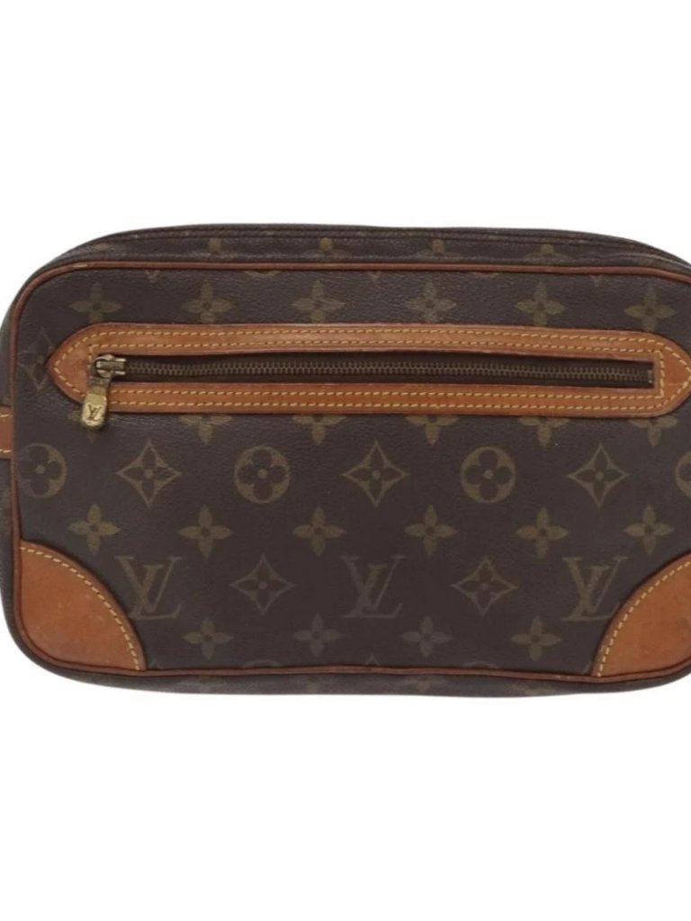Louis Vuitton Monogram Marly Dragonne Gm Clutch Bag M51825 Lv Auth 160978